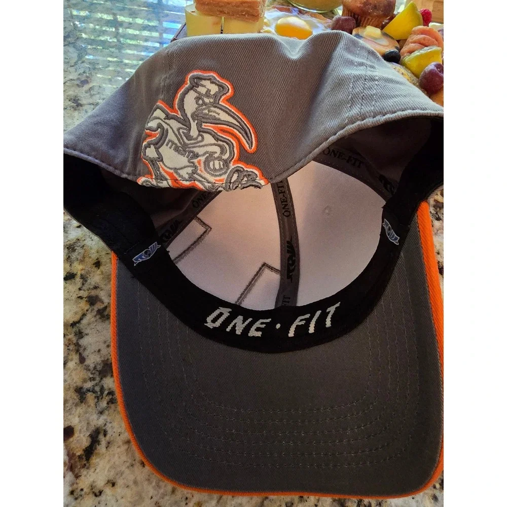 Vintage University of Miami Baseball Cap Men's Medium/Large Gray‎ Orange One Fit